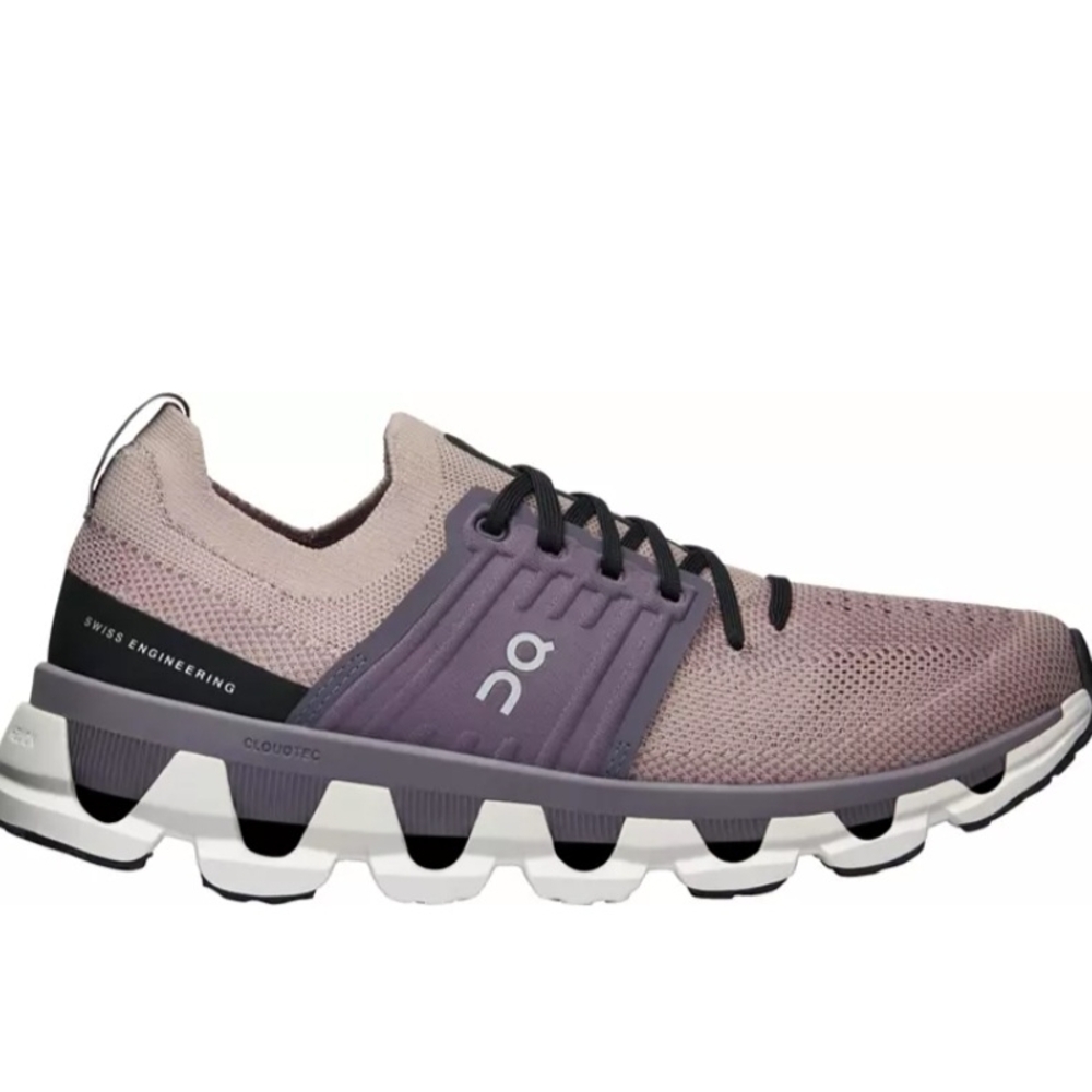 On Running Mauve and Black Athletic Shoes